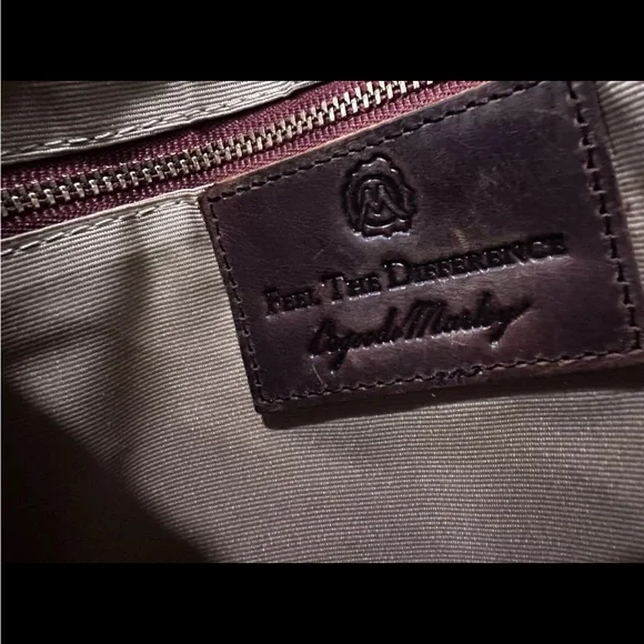 Osgoode Marley Jordyn N/S Zip Top Brown Distressed Leather Crossbody Purse RFID - Picture 9 of 15